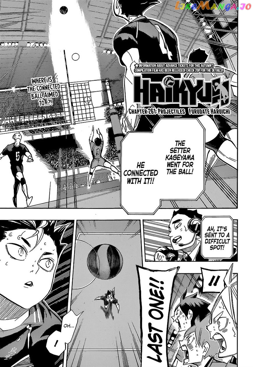 Haikyuu!!, Chapter 261 image 18